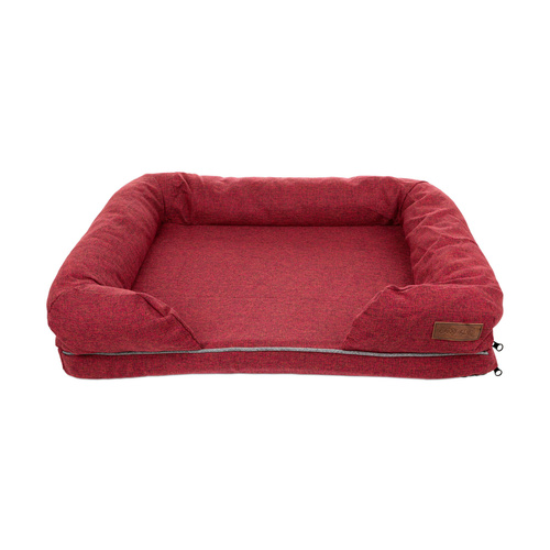 Barry King Legowisko dla psa, czerwone, 66*53*15cm, z zamkiem
