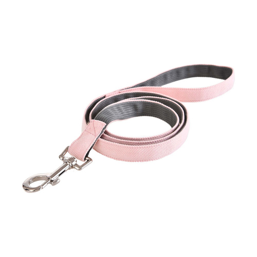 Barry King Smycz dla psa, 1,5x120cm, szary/różowy