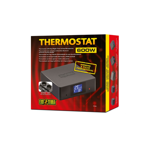 Eao Terra Termostat  pulsacyjny 600 W dzień/noc podwójne gniazdo