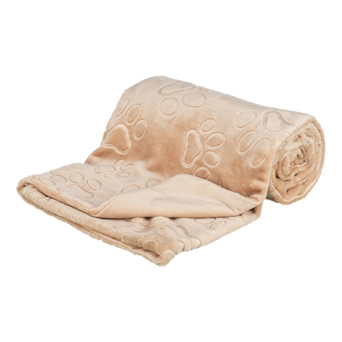 Trixie Barry, koc, dla psa/kota, miękki plusz, beżowy 100 × 75 cm