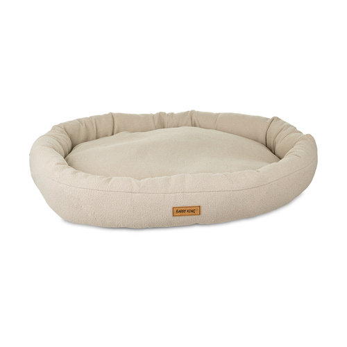 Barry King Legowisko dla psa, owalne, beżowe, 86*63*12cm, z zamkiem