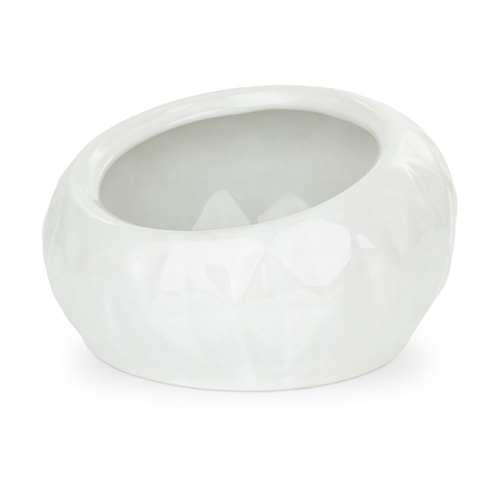 Barry King Miska, dla kota/psa, biała, ceramiczna, 13cm, zapobiega rozchlapywaniu