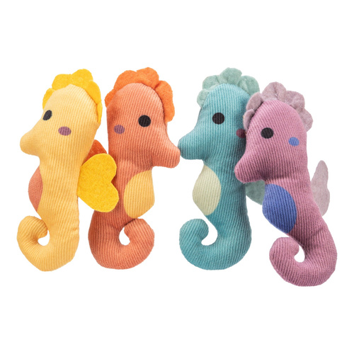 Trixie Konik morski, zabawka, dla kota, plusz, 11 cm, z kocimiętką