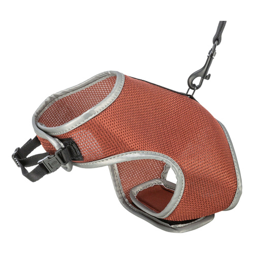 Trixie Miękkie szelki, dla kota, rdzawe, 24-42 cm, 1.20 m, ze smyczą