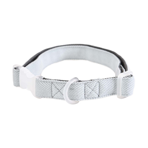 Barry King Obroża dla psa, 1,5x25-40cm, szary/błękitny