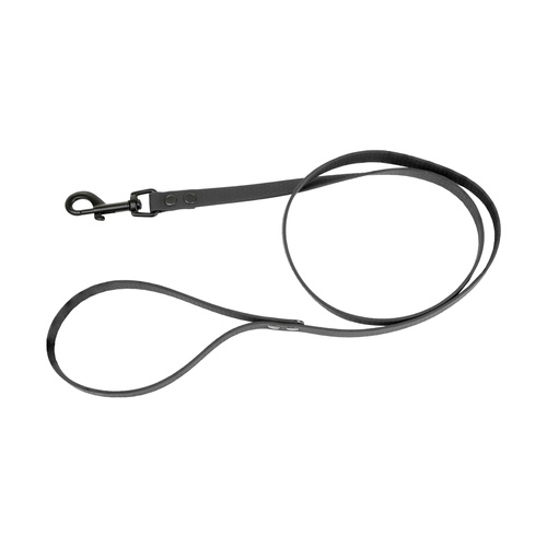 Barry King Smycz dla psa z wytrzymałej gumy, czarna, 16mm/1,2m