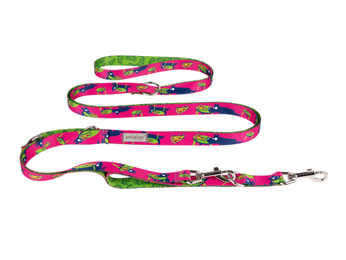 amiplay Smycz regulowana 8in1 Amik M 200-400x2cm PizzaDog