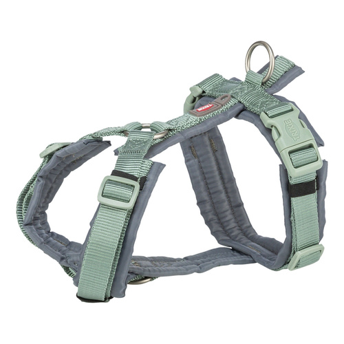 Trixie Premium trekking, szelki, dla psa, szałwiowe/grafit, XS-S: 32-38 cm/13 mm