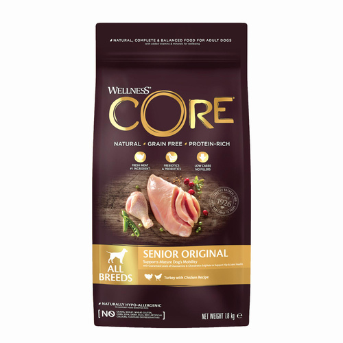 Wellness Core Senior Original karma sucha dla starszych psów indyk i kurczak 1,8kg