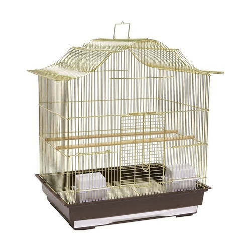 Panama Pet Klatka dla ptaków 47x36x55,5 cm złoto/brązowa
