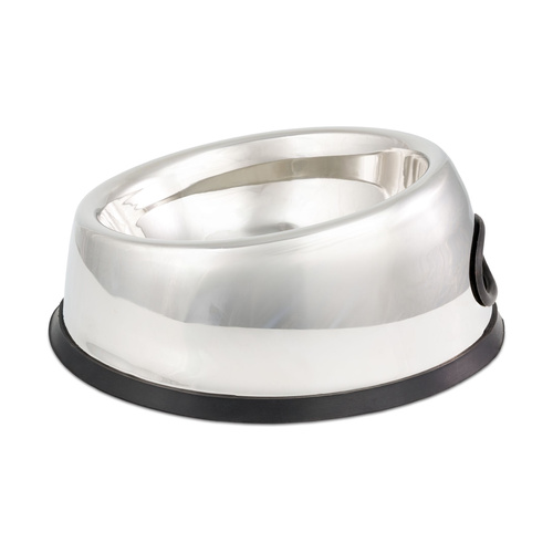 Barry King Miska, dla psa, owalna, stal nierdzewna, antypoślizgowa z podwyższoną ścianką, 990 ml