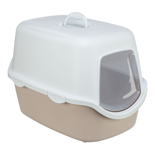 Trixie Vico, kuweta kryta, dla kota, róż/biała, 40 × 40 × 56 cm