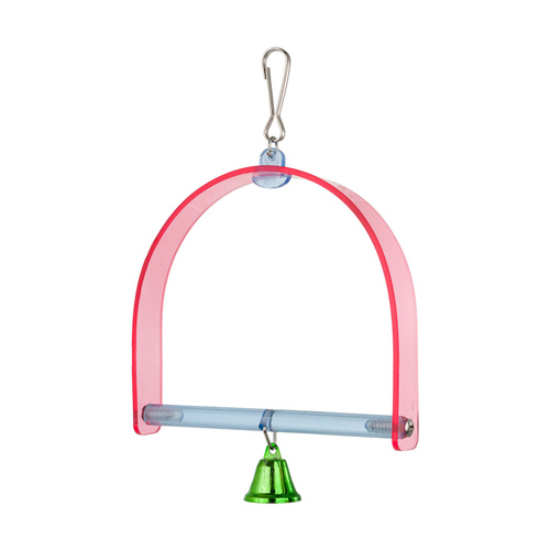 Panama Pet Huśtawka, dla ptaków, akrylowa, 27 x 14 cm, z metalowym dzwonkiem