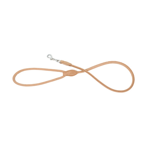 Barry King Smycz skórzana, 8 mm / 100 cm, jasny beż