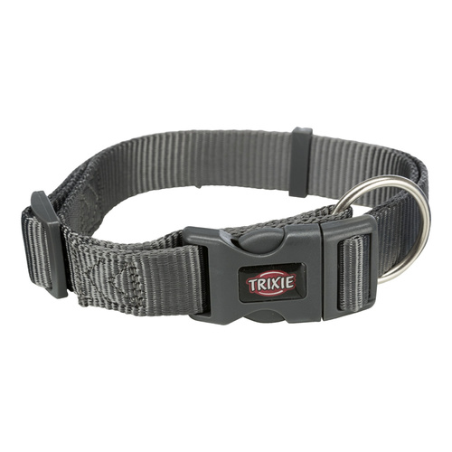 Trixie Obroża Premium, L-XL: 40-65 cm/25 mm, grafit