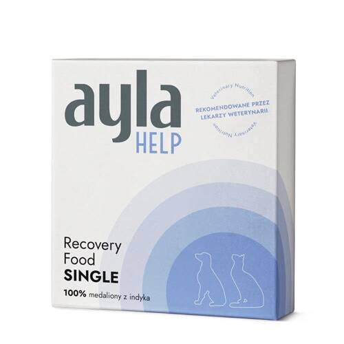 AYLA HELP Recovery Food Single - medaliony z indyka liofilizowane dla kotów i psów (38g)