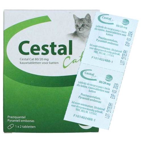 Ceva Cestal Kot Tabletki na odrobaczenie dla Kota 2szt