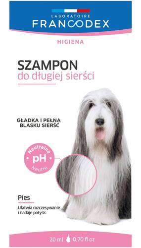 FRANCODEX Szampon dla psów do długiej sierści saszetka 20 ml