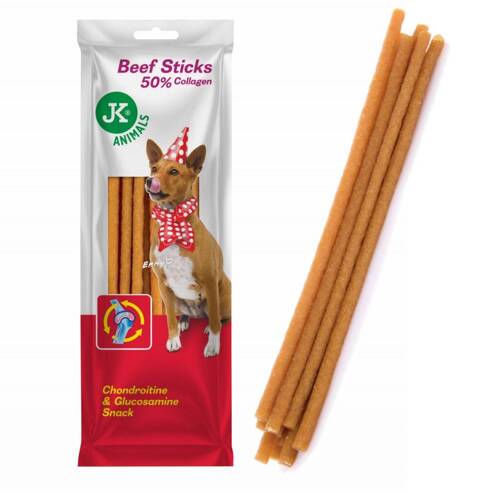 JK ANIMALS Paluszki wołowe 50% kolagen 75g