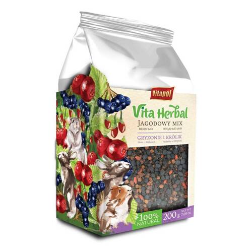 Vita Herbal Jagodowy Mix dla gryzoni królika 200g