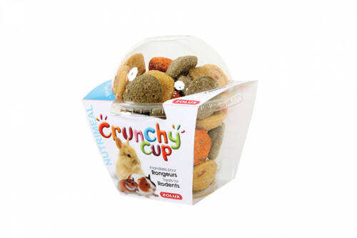 ZOLUX CRUNCHY CUP CANDY przysmaki dla gryzonia naturalny/marchewka/lucerna 200 g