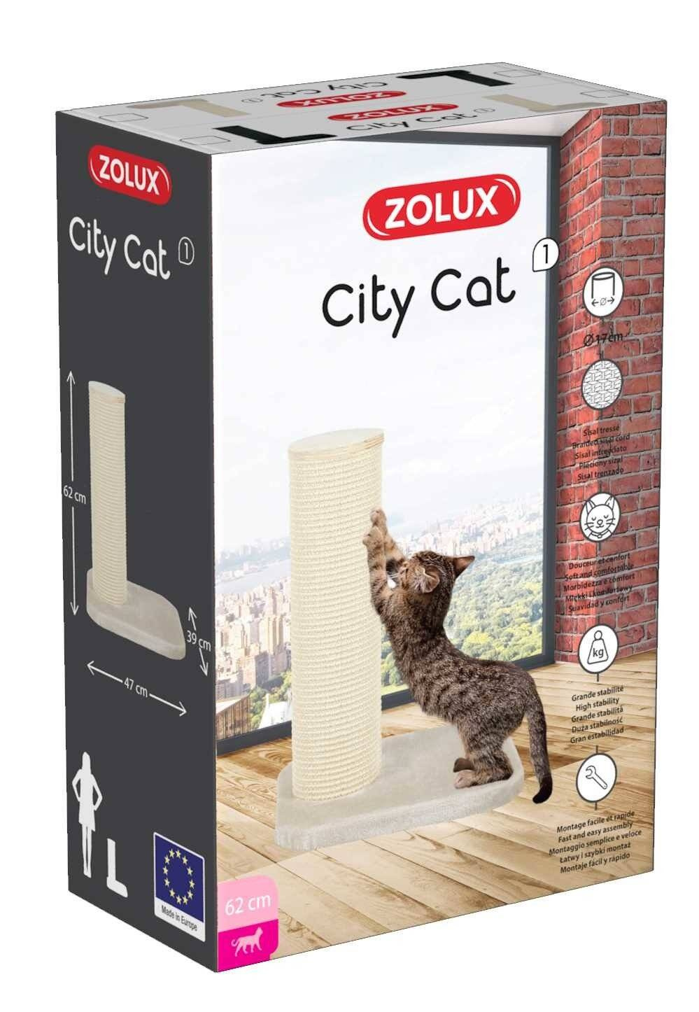 Zolux DRAPAK dla Kota City Cat 1 47x39x62cm beżowy | KOT \ AKCESORIA ...