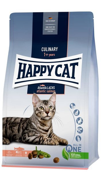 Happy Cat Culinary ŁOSOŚ sucha karma dla kotów dorosłych 1,3kg