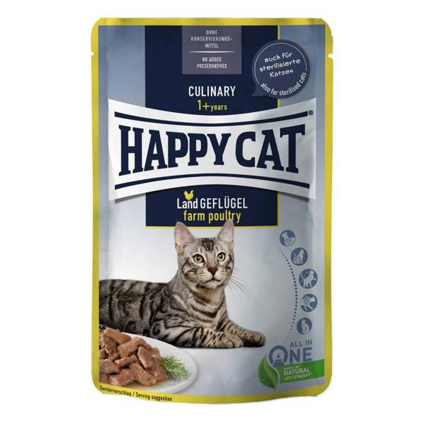 Happy Cat Culinary mokra karma dla kota DRÓB w sosie 85g