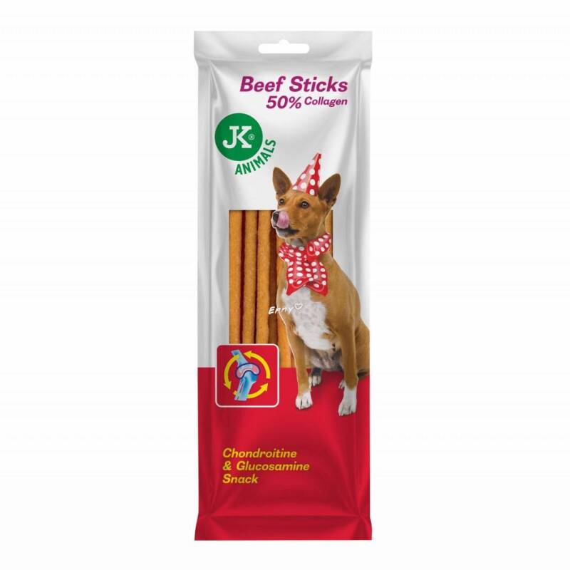 JK ANIMALS Paluszki wołowe 50% kolagen 75g