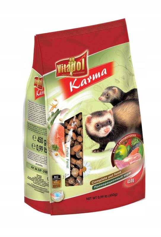 Karma granulat Vitapol 0,4 kg Dla fretek