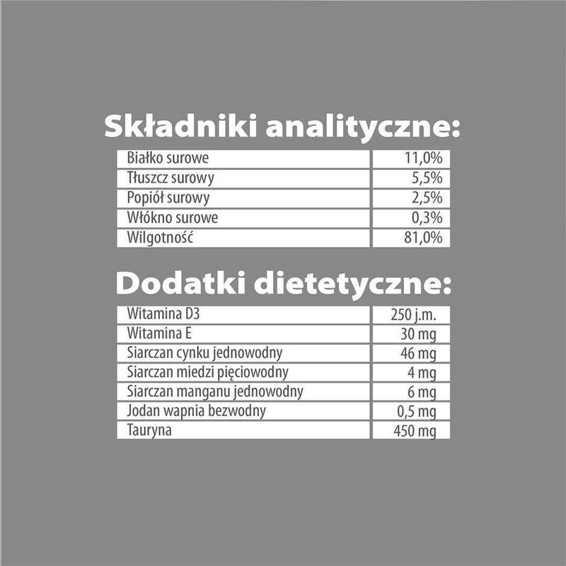 Karma mokra dla kota PUPIL Premium cielęcina 100 g