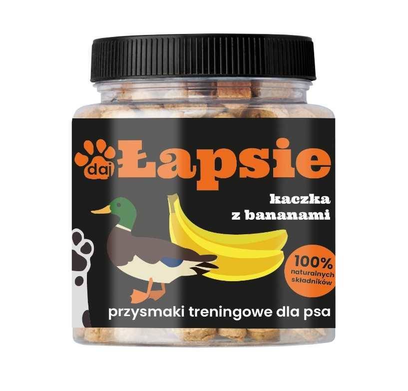 ŁAPSIE treserki dla Psa KACZKA z BANANAMI 300g