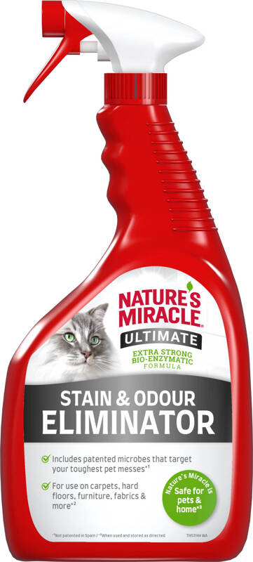 Natures Miracle ULTIMATE płyn do usuwania uciążliwych plam i zapachów kot 946ml