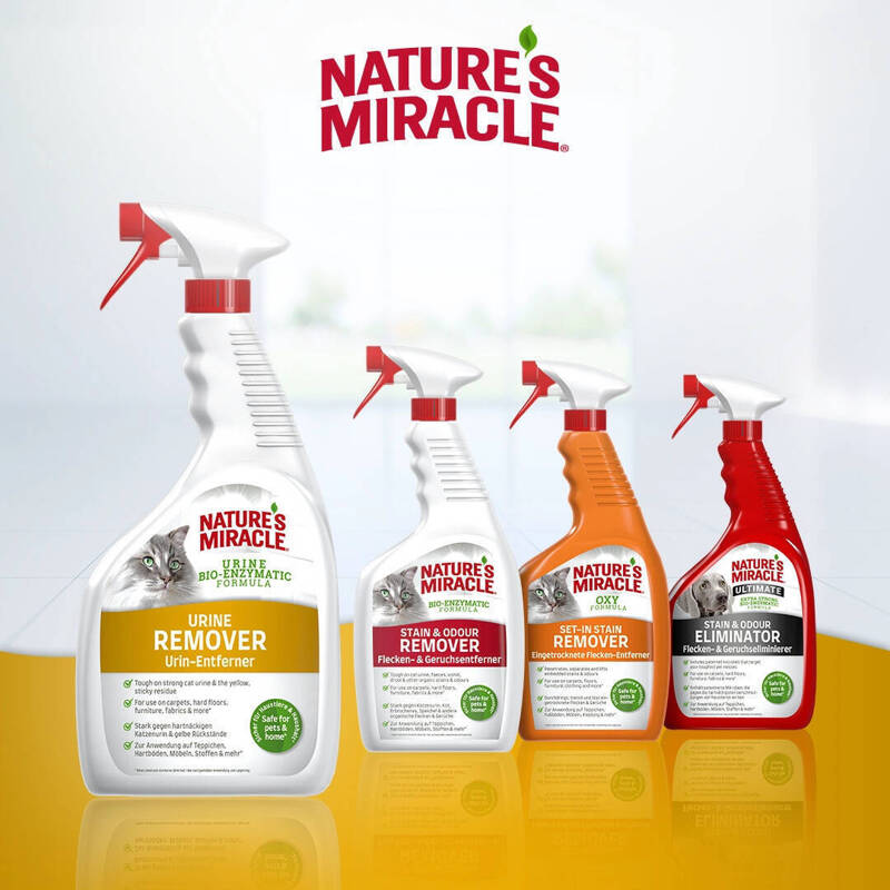 Natures Miracle URINE płyn do usuwania plam i zapachu moczu kot 946ml