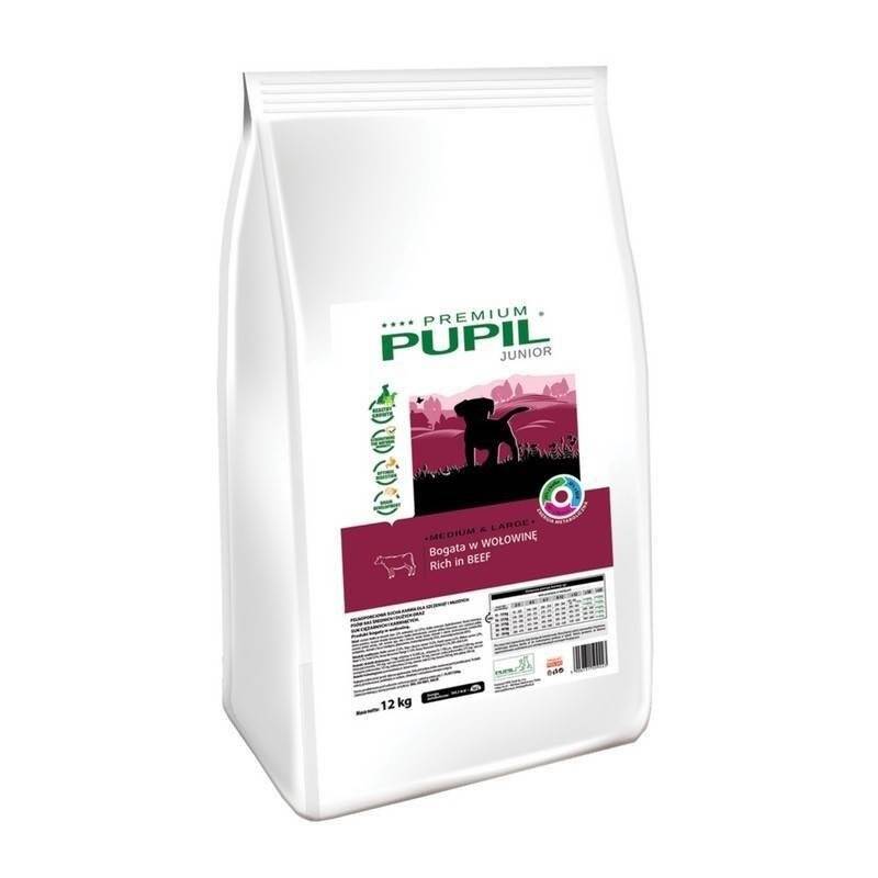 PUPIL Premium JUNIOR MEDIUM LARGE wołowina 12kg