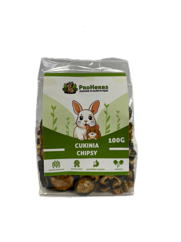 ProHerbs Cukinia chipsy przysmak dla gryzoni królika 100g