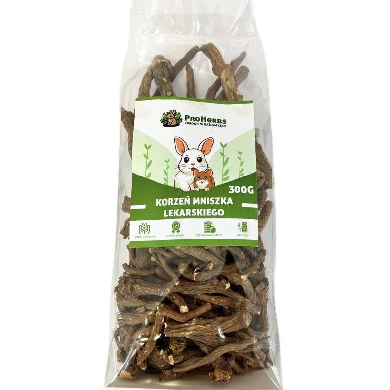 ProHerbs Korzeń mniszka lekarskiego dla gryzoni królika 300g