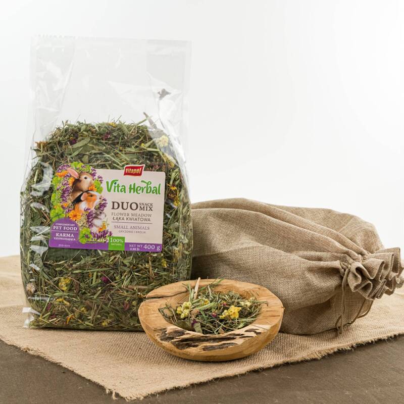 Vita Herbal Duo Snack Łąka kwiatowa gryzoni 400g