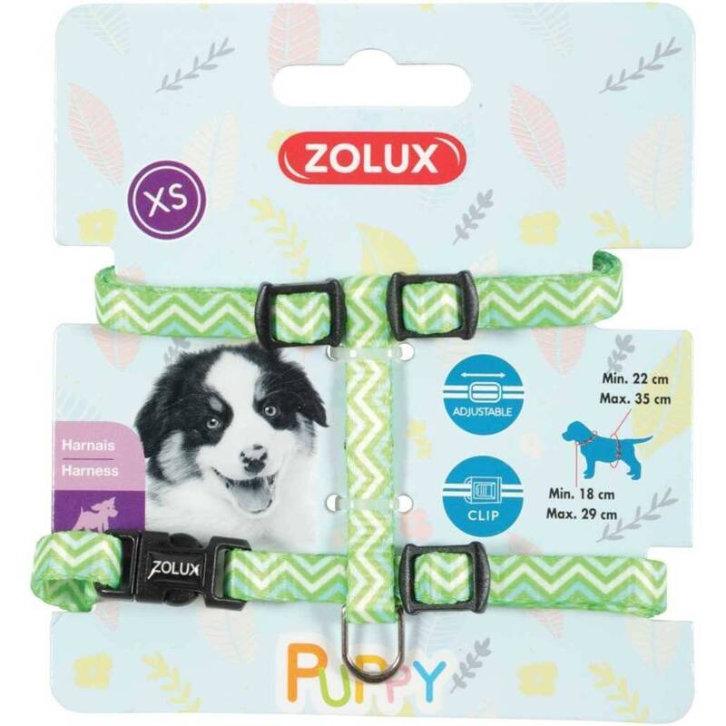 ZOLUX Szelki Puppy PIXIE dla szczeniąt XS zielone