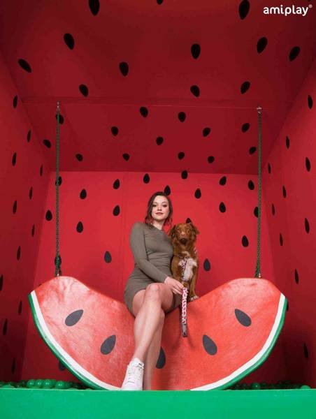 amiplay Smycz BeHappy dla Psa XL 150cm Watermelon